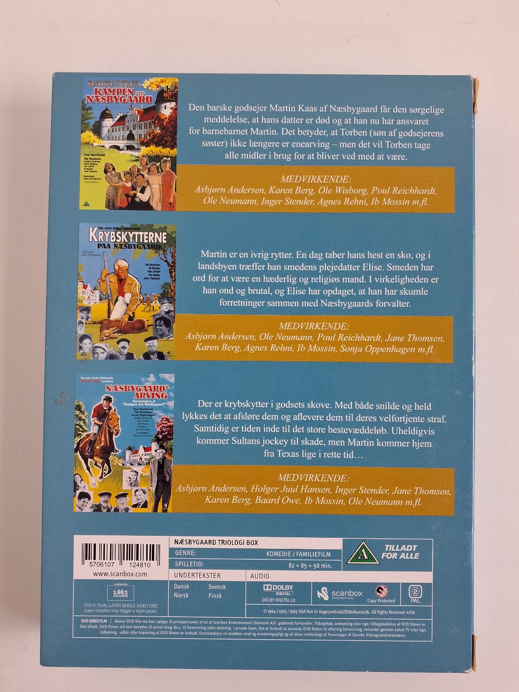 Dvd box Næsbygaard trilogien